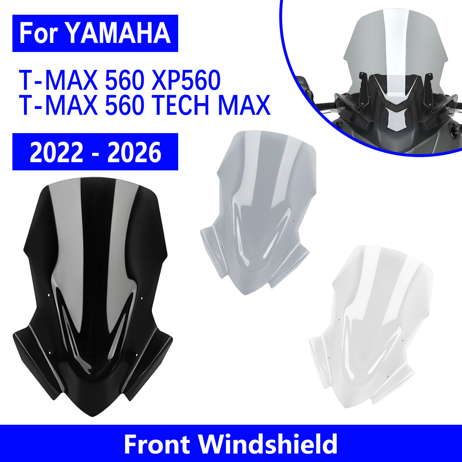Tech Protect Accessories - Estensione Parabrezza Protettiva per T-MAX 560