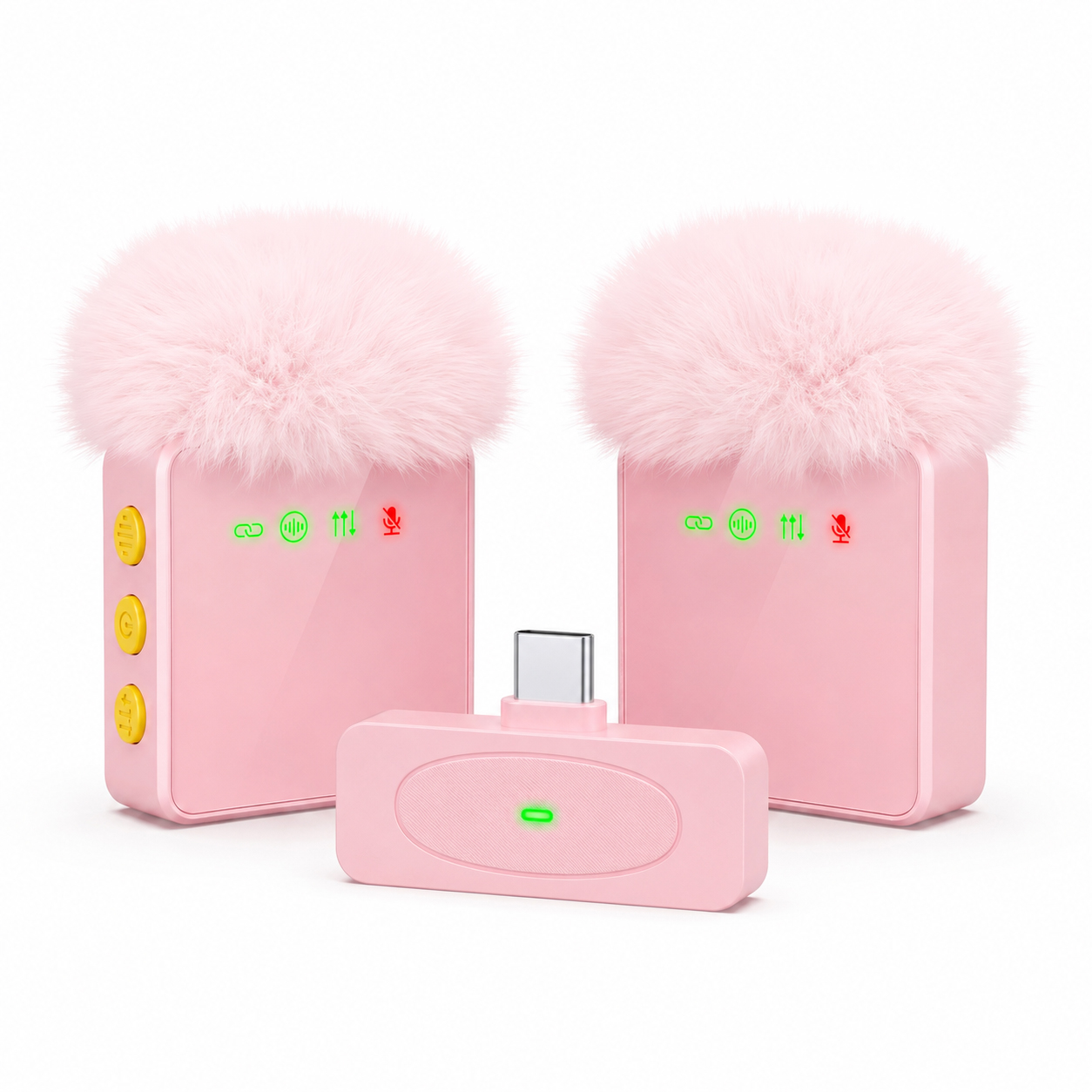 Power Bank Wireless - Nuovo Microfono Lavalier Wireless, Porta USB-C,