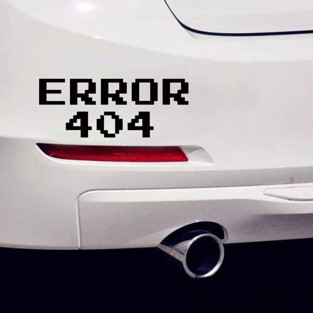 Trending Tech Accessories - Adesivo per Auto con Font Pixel