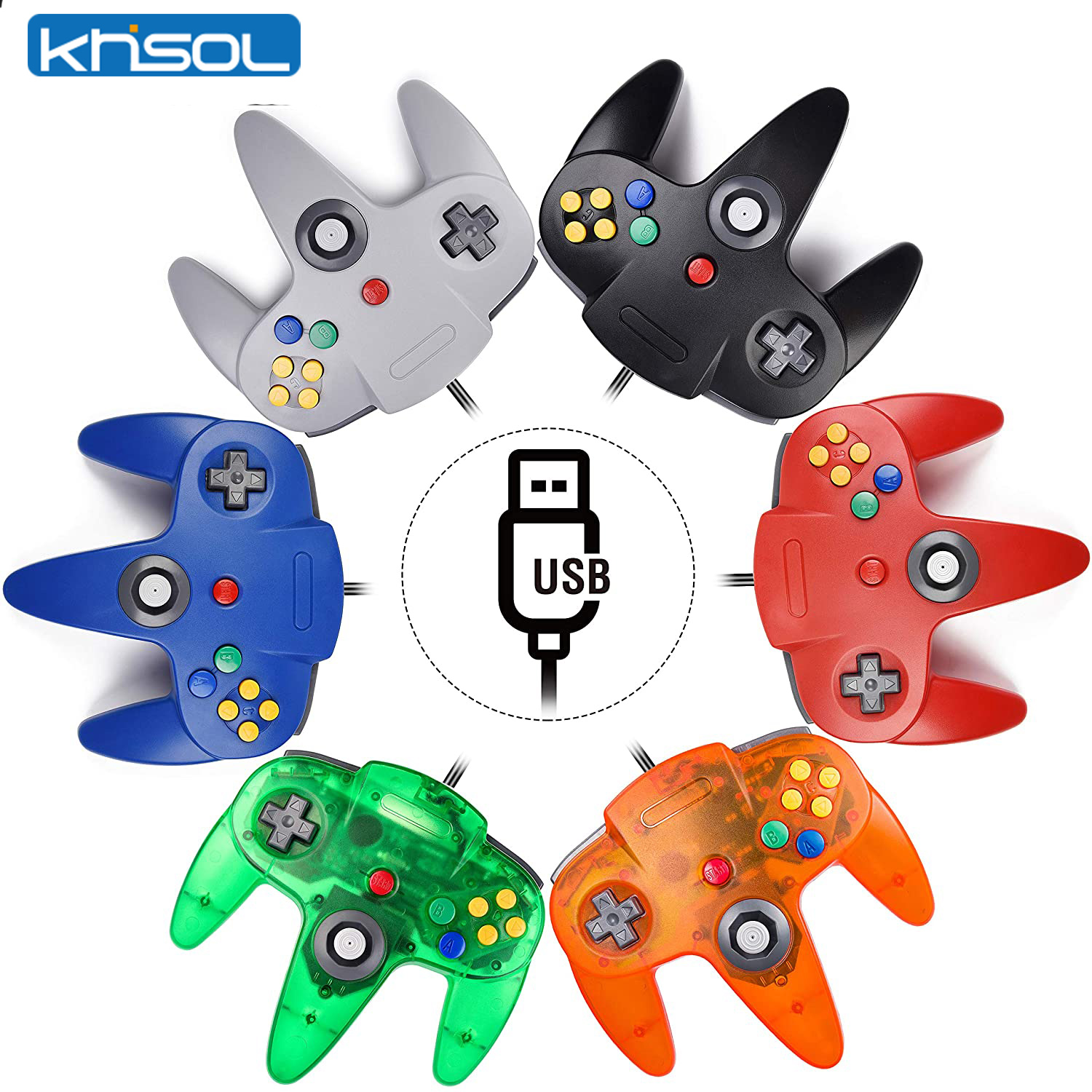 Tech Accessories Pc - Controller N64 Classico USB cablato remoto